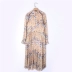 Sản phẩm mới Bộ đếm hàng Guo giảm giá chính hãng thương hiệu phụ nữ váy lụa lưng cao hoa tương phản A18S292H - Váy eo cao