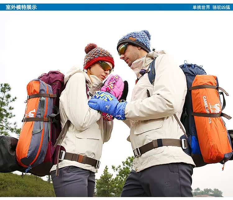 Găng tay thể thao ngoài trời CAMEL Camel Các cặp đôi Găng tay trượt tuyết ấm áp và có thể đeo được găng tay lụa