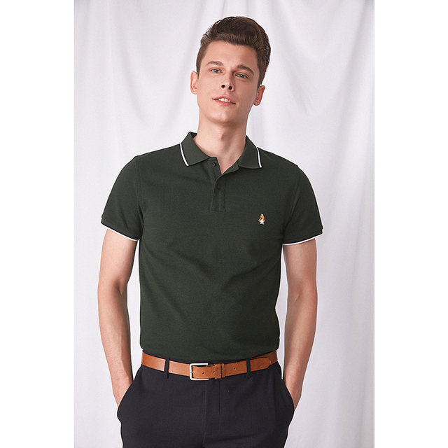 Hush puppies men's summer short-sleeved T-shirt cotton business casual POLO shirt PD-20391D