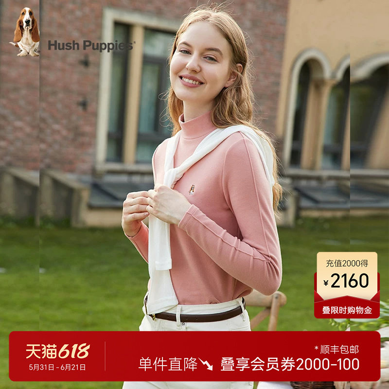 【 Elastic and skin-Friendly 】 Huabushi women's mid-high neck base layer for spring casual and versatile, slimming and form-fitting innerwear