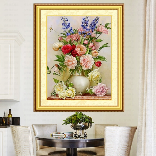 Mona Lisa Cross 2021 Новая линейная вышивка гостиной маленькая спальня ресторан цветочный вышивка ручной работы ручной работы