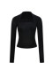 American-Style Spicy Girl Square-Neck Base Shirt for Women, 2026 New Spring Slim-Fit Black Long-Sleeve T-Shirt