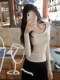 Tight-Fitting Knit Base Layer Top for Women, Autumn and Winter New 2025 Trendy Fashionable Round Neck European Style Top