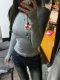 Spicy Girl Style Long-Sleeve T-Shirt for Women, Early Autumn 2025 New Model, Super Stylish, Slim-Fit, Flattering Inner Top