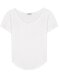 Pure Lust Style Exposed Collarbone Large V Neck Short-Sleeved Right Shoulder T-Shirt for Women Summer Modal Elastic Thin Slim Fit Top