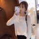2025 Autumn Korean Style Long-Sleeve Modal White T-Shirt for Women, Loose Fit, Round Neck, Versatile Trendy Ins Commuter Top