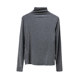 Autumn and Winter Thin Fleece Thermal Base Layer Modal Half-Turtleneck Brushed T-Shirt for Women, Slim Fit Layering Top Ins