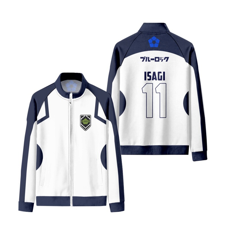 2025 Anime Blue Lock Blue Prison Character Uniform Zipper Sweatshirt Stand Collar Unisex Jacket Hoodie 2025 Anime Blue Lock Blue Prison Character Uniform Zipper Sweatshirt Stand Collar Unisex Jacket Hoodie