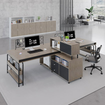 Staff desk simple modern 4 double position card holder finance chair combination office staff computer desk