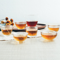 Day-style hammered Phnom Penh glass small tea cup tea brew-resistant Gongfu tea with creative single cup of tea drinking cup Masters cup
