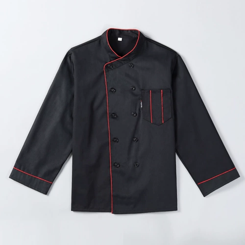 Черно -красный шеф -повар костюмы отель столовая ресторан