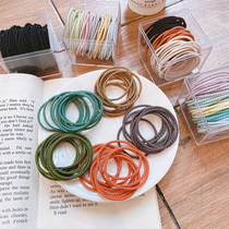 Net Red childrens rubber band girl elastic hair accessories girl tie hair Hairband big child simple Foundation ponytail head rope