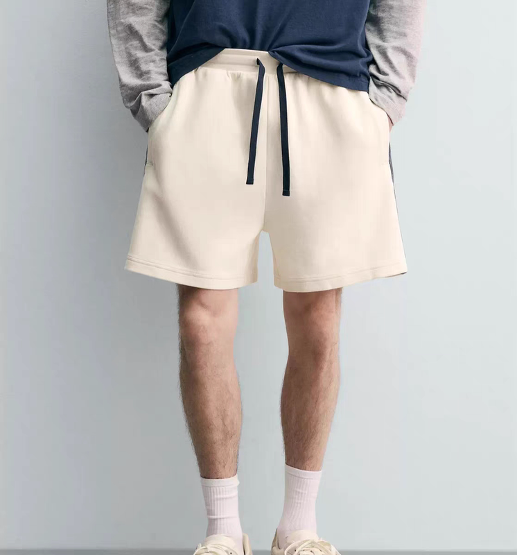 Za2026 Summer New Arrival Men's Clothing Color-Block Striped Jogger-Style Washed Casual Shorts 4092446 251 Za2026 Summer New Arrival Men's Clothing Color-Block Striped Jogger-Style Washed Casual Shorts 4092446 251