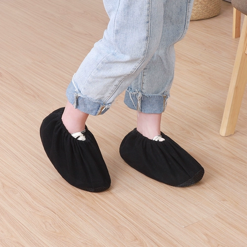 Бархатные нескользящие износостойкие бахилы, носки, можно стирать, увеличенная толщина