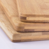 Большая прямоугольная разделочная доска из натурального дерева, световая панель, увеличенная толщина