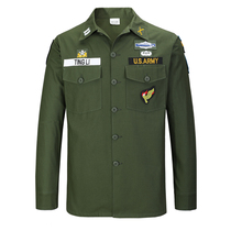 OG107 shirt John Lennons same military fan work shirt Ami khaki retro Vietnam War TCU military uniform