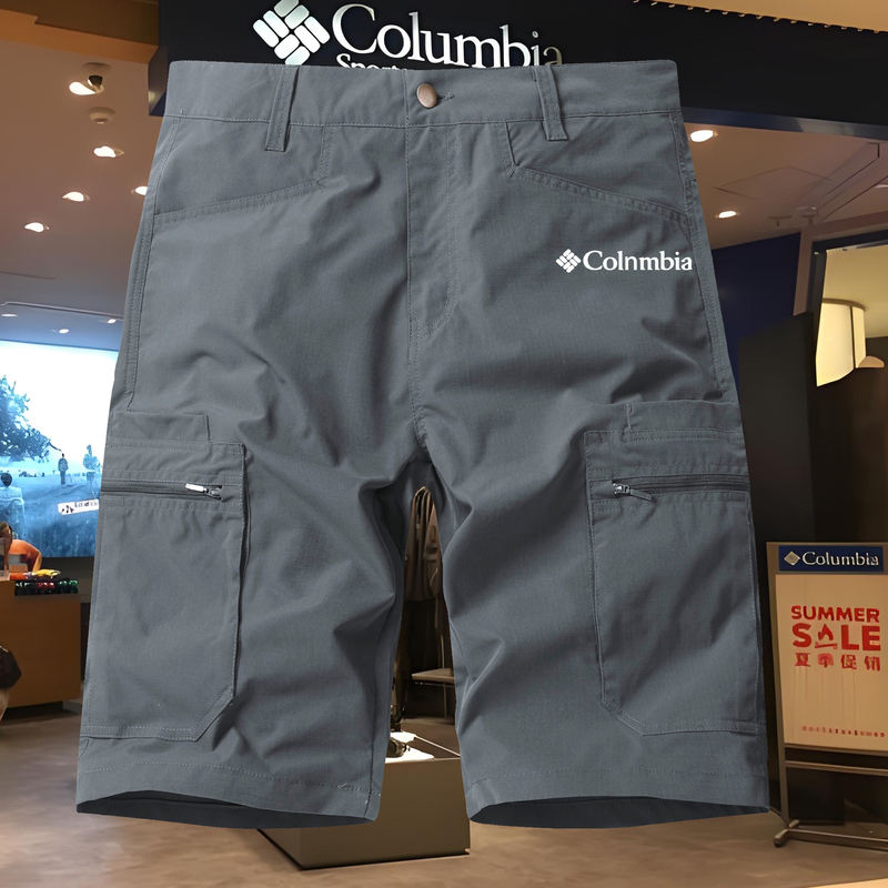 Columbia Official Sale | Quick-Drying Shorts for Men, Summer Thin Breathable Multi-Pocket Outdoor Workwear Five-Point Shorts, Trendy Men's Style