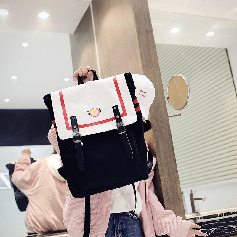 MUMU sản phẩm tốt Nhật Bản gốc ma thuật mảng cổ tích cô gái túi mềm em gái cô gái trái tim dung lượng lớn ba lô hoạt hình xung quanh - Carton / Hoạt hình liên quan sticker dễ thương