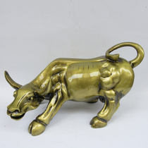  Imitation copper Wall Street cow decoration Lucky cow home decoration living room office opening gift decoration