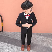 Childrens suit suit Boy small suit handsome Korean version of the British boy birthday catwalk performance suit Flower girl formal suit