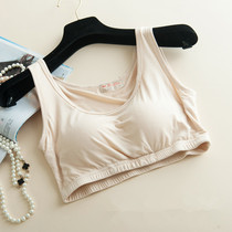Modal rimless bra with chest pad Camisole Half body yoga sports cup All-in-one base underwear