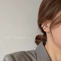 Korean temperament Net red ear clip without ear hole female advanced earrings cold wind ear bone clip fairy spirit Super fairy Super fairy decoration