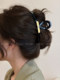 Korean cross black grabber women large back head hairpin 2024 new high-end temperament shark clip hair accessory