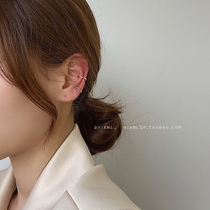 Retro French geometric simple ear clip without ear hole female temperament advanced sense Net red ear bone clip 2021 New Tide