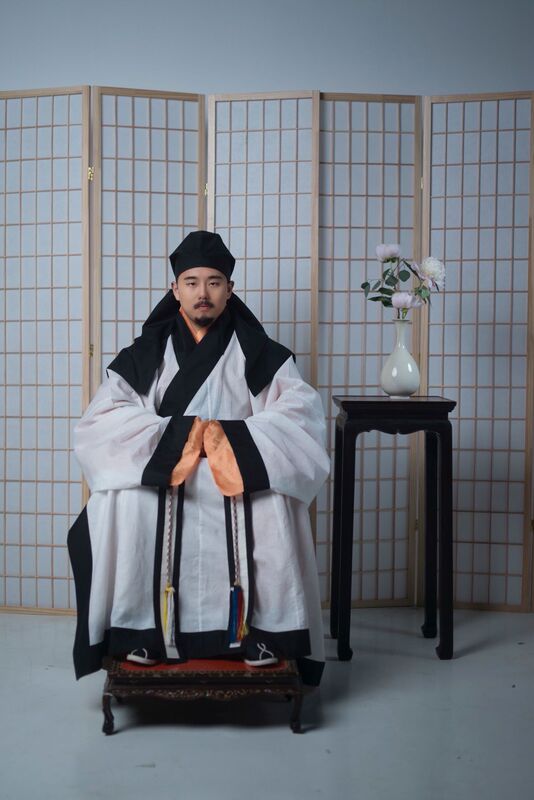 Ming-Style Deep Robe, Zunzhou Chengming Group, Small Ming Hanfu, Historical Research, Ancestral Ritual Attire, Ceremony, Coming-Of-Age Ceremony, Archery Ceremony