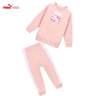XS PUMA Детская одежда Миникаты T7 Crew Jogger Дети девочки розовые покровные набор