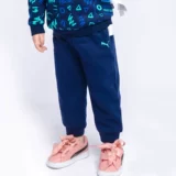 Puma, демисезонный детский утепленный комплект, комфортная удерживающая тепло толстовка, штаны, детская одежда