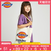 Dickies male and female children Brand letter print logo hand canvas bag shoulder shopping bag