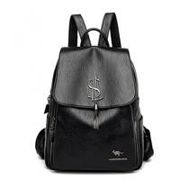 Hong Kong sheepskin backpack women's 2021 new fashion leather Korean version of large-capacity soft leather Joker backpack