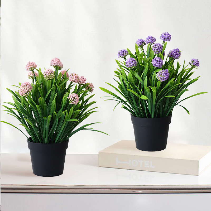 Artificial plants, Nordic decorative small potted plants, office and living room desktop, indoor bonsai ornaments, bionic artificial flowers and green plants