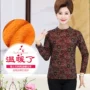 Mùa xuân và mùa thu mới, đồ lót nữ dài tay cộng với nhung dày trung niên và mập cộng với áo cổ cao XL áo giữ nhiệt nữ trung niên