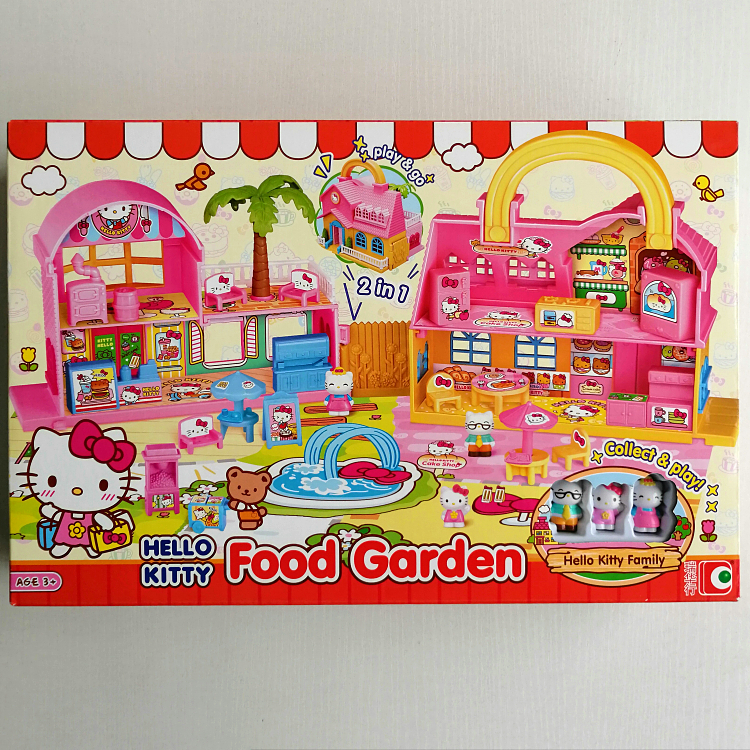 HELLO KITTYHello home suit KT-50061 gourmet garden KT-50103 posing as a family wine toy