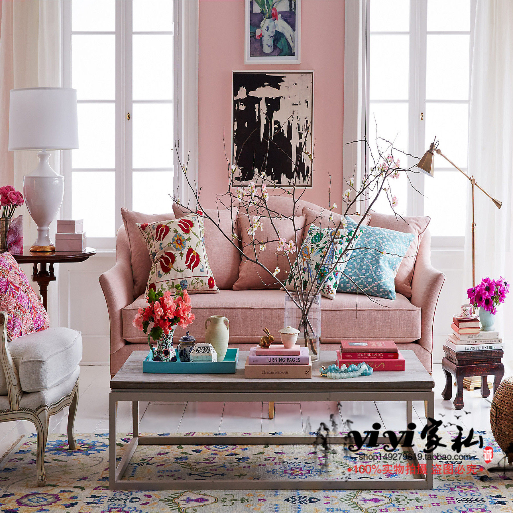 American Fabric Minimalist Living Room Single Double Trio Combined Linen Sofa Economy Type Coffee Hall Creative Adult Sofa