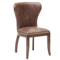 American Solid Wood Casual Chair Restaurant Dining Chair New Vintage Dressy Chair American Style Single Chair Retro Reception Chair