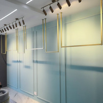 Golden wedding hanger Ceiling hanging dress display shelf Womens store wall clothing shelf Clothing display rack