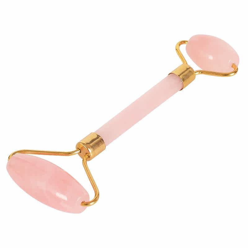 Rose Quartz Roller Slimming Face Massager Scraping Scraping Massage Tool (3)