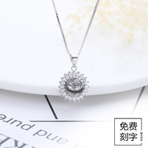 Fetal hair pendant Palm pearl necklace baby sterling silver newborn baby baby fetal hair hair souvenir diy homemade