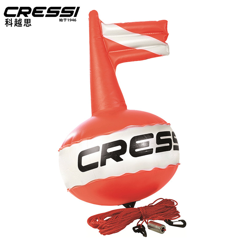 CRESSI diving inflatable floating ball free diving floating ball competition buoy safe and durable water surface floating board mark buoy