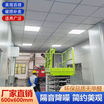 Office decoration ceiling sound-absorbing board thermal insulation and sound insulation decorative board gypsum board 600*600 mineral wool board