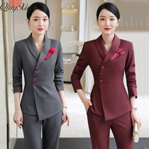 ol professional suit suit suit pants jewelry shop beauty salon overalls women autumn and winter temperament high-end health care Hall dress