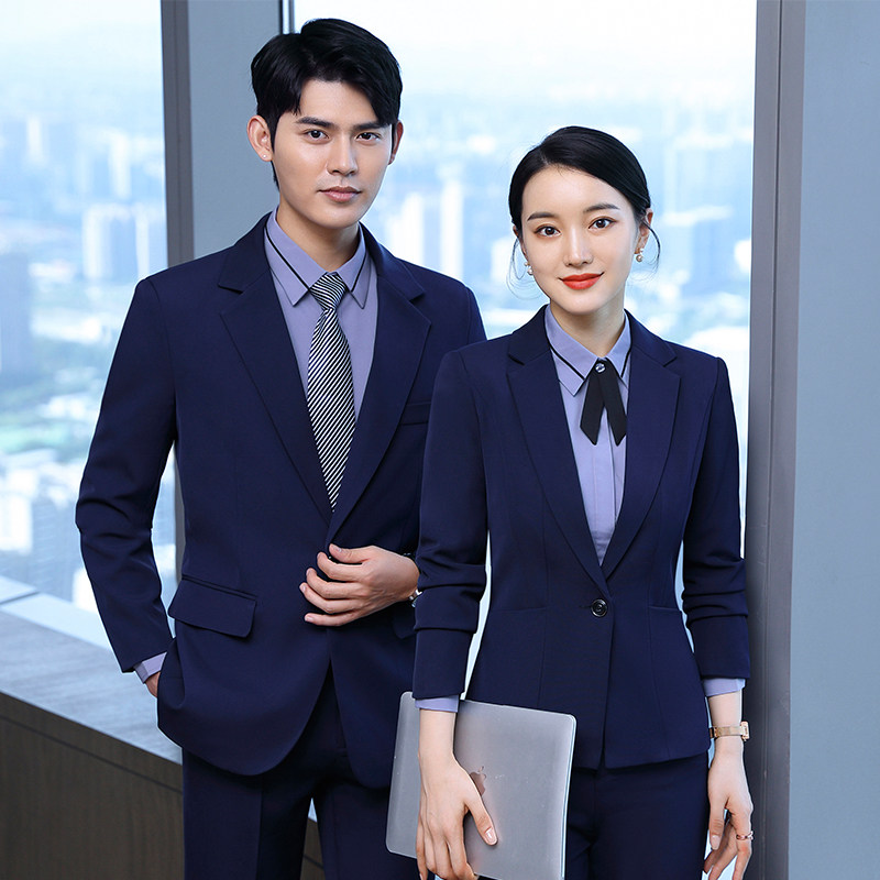 Fashion Work Clothes Suit Suit Horse Chia Tooling Temperament Front Work Women's Uniformed Beautician work clothes autumn