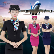 OL professional suit female China Southern Airlines flight attendant uniform Aviation high-end hotel front desk overalls summer high-speed rail flight attendant