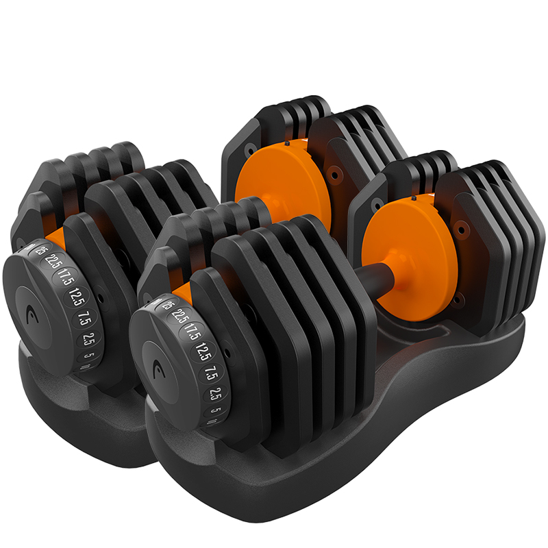 Imported HEAD Heide dumbbells 110 lbs NT319 men and women with detachable adjustment for home fitness equipment steel plating