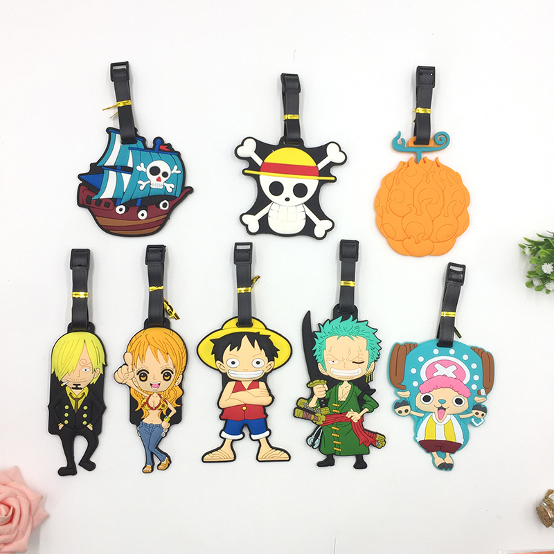 Japanese anime cartoon school bag pendant Ruff luggage tag Suitcase tag Creative boarding check-in name tag