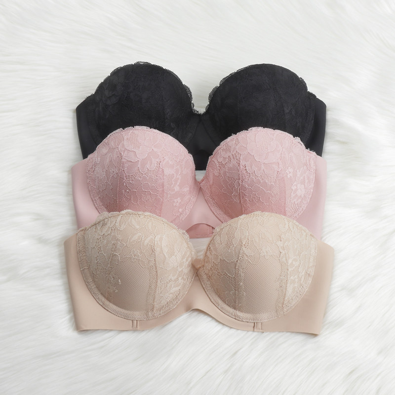 1/2 cups bra thin section Poly Woo Against Drooping Half Cups Bra Lace Half Cup Lingerie Women Summer Soft Steel Ring-Taobao