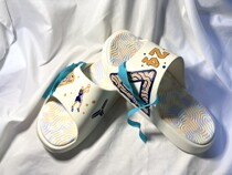 Peak DIY graffiti custom finished sports slippers can be placed directly